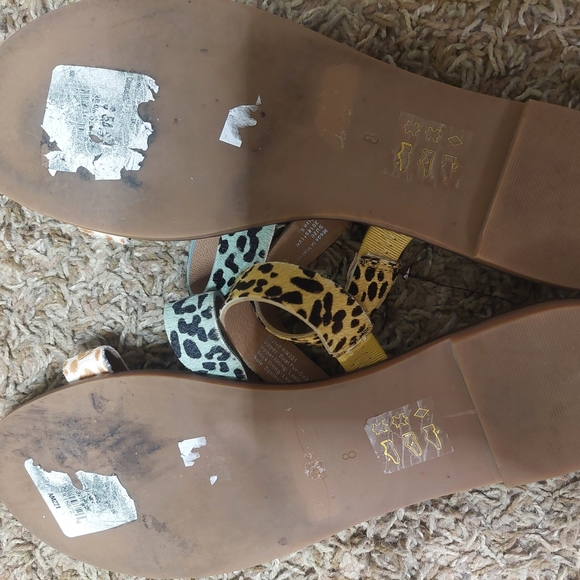 Madewell Brown and Black Sandals Flat Slip-On - Picture 4 of 4